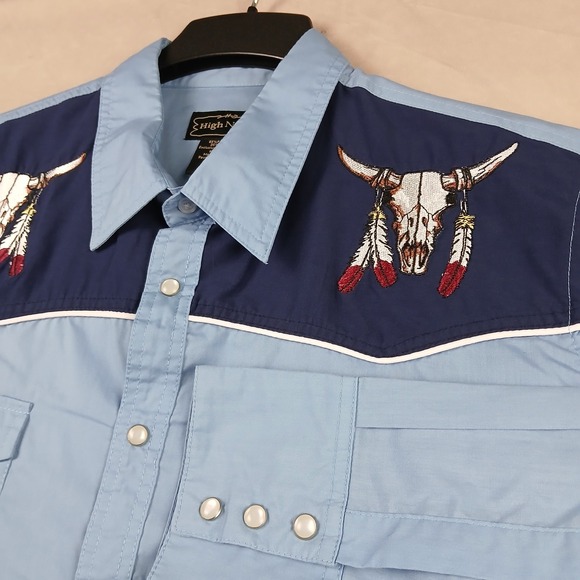 High Noon Other - Vintage High Noon XLT Mens Shirt Western Rodeo FLAWS 25x31 Cowboy Snap